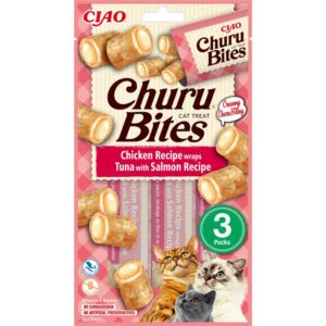 Ciao Churu snacks biter katt Kylling og Tunfisk med Laks, 3stk
