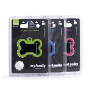 MyFamily Hushtag Collection ID Tag-Aluminium XL med plast kant