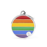 Myfamily Rainbow Sirkel ID tag
