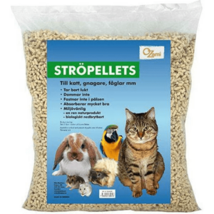 Strøpellets og papirstrø katt