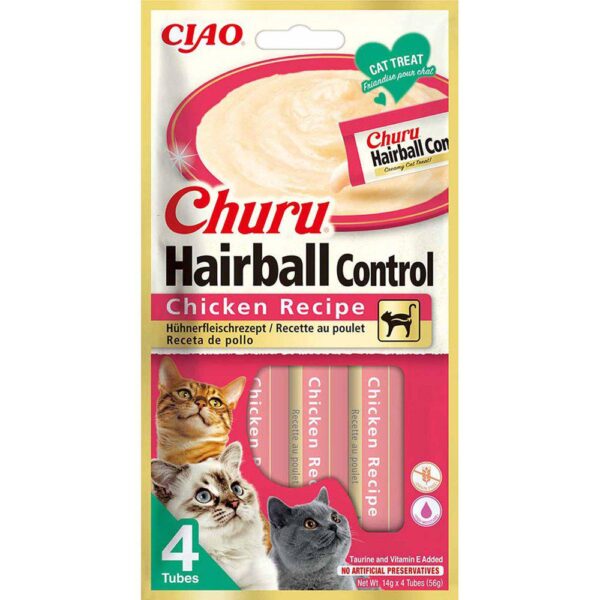 Churu Hairball Control Chicken, 4st