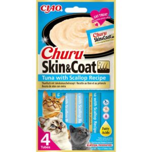 Churu Skin & Coat Tuna & Scallop, 4st