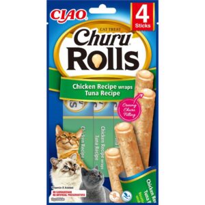 Ciao Churu snacks rull katt -Kylling og Tunfisk, 4stk