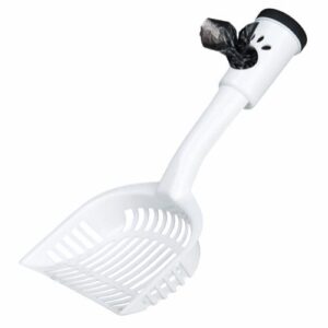 Kattesandspade med poseholder