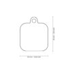 MyFamily Hushtag Firkant ID Tag-Aluminium med plast kant MyFamily Hushtag Firkant ID Tag-Aluminium med plast kant