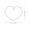 Myfamily Basic Hjerte ID tag aluminium