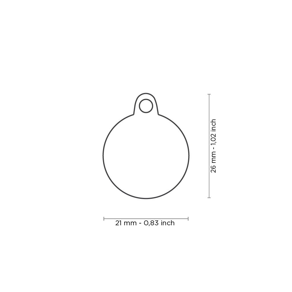 Myfamily Glam Strass ID-merke med hjerte Myfamily Glam Strass ID-merke med hjerte