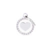 Myfamily Glam Strass ID-merke med hjerte Myfamily Glam Strass ID-merke med hjerte