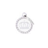 Myfamily Glam Strass ID-merke med krone Myfamily Glam Strass ID-merke med krone