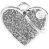 Myfamily Shine Hjerte Glitter ID Tag Myfamily Shine Hjerte Glitter ID Tag