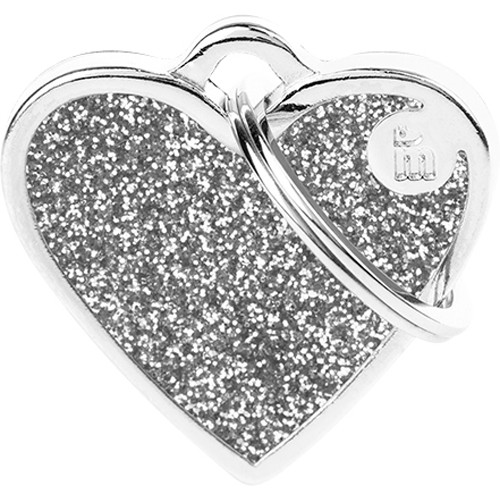 Myfamily Shine Hjerte Glitter ID Tag Myfamily Shine Hjerte Glitter ID Tag