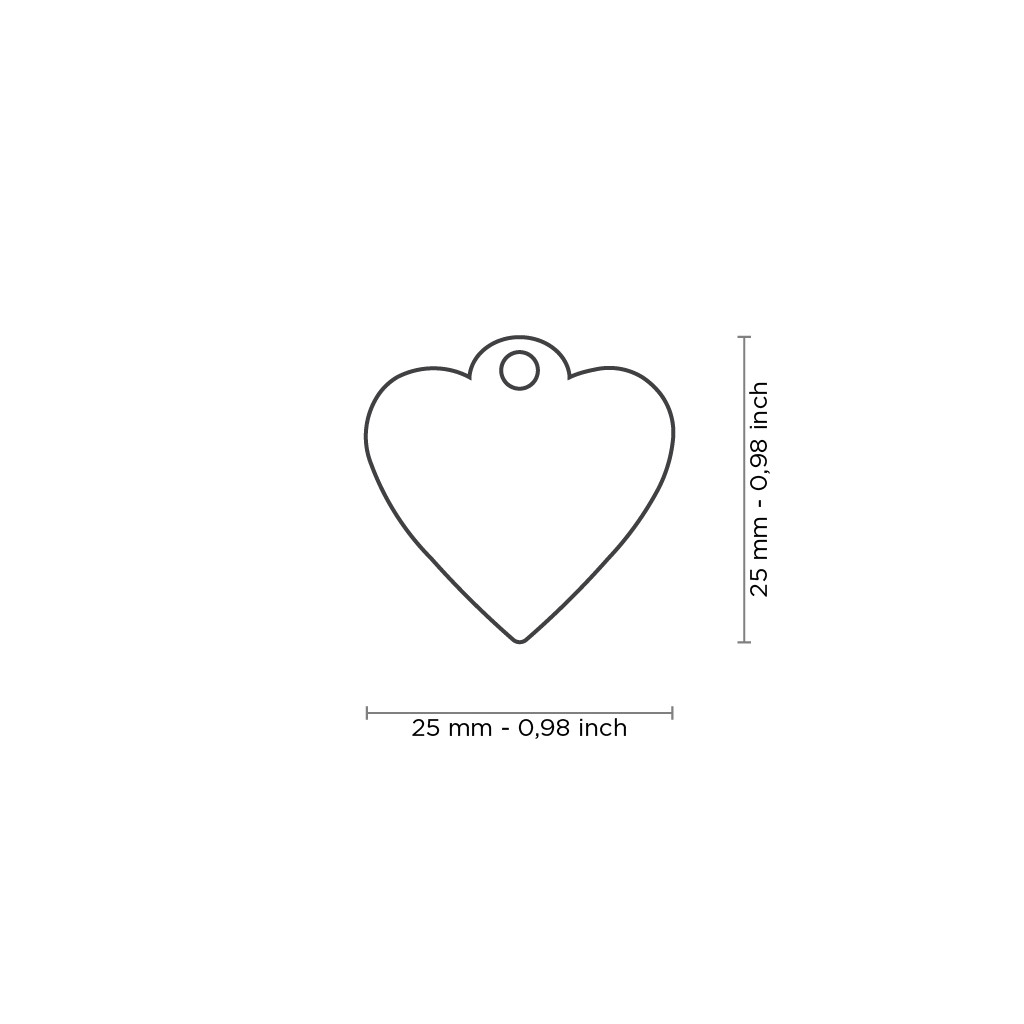 Myfamily Shine Hjerte Glitter ID Tag Myfamily Shine Hjerte Glitter ID Tag