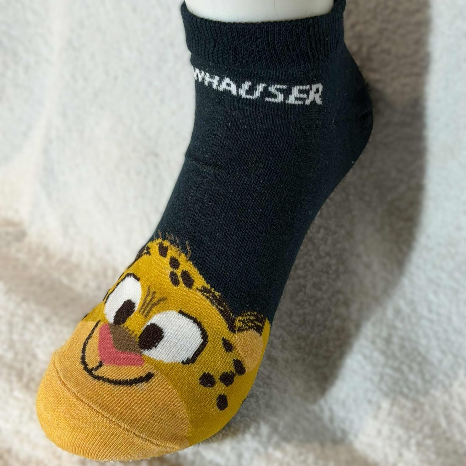 ankelsokk med Leopard