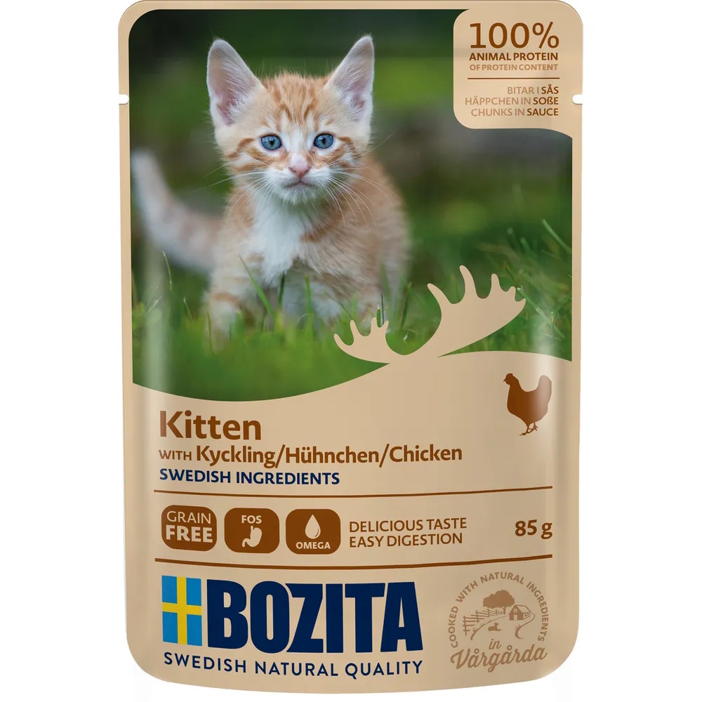 Bozita Feline Kitten Kylling I Saus 85g Bozita Feline Kitten Kylling I Saus 85g