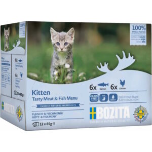 Bozita Feline Kitten Meat and Fish In Sauce Multibox