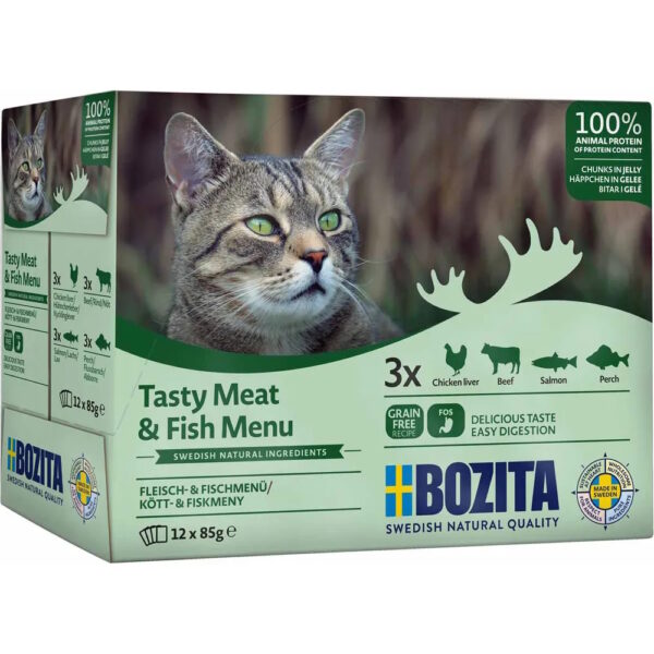 Bozita Feline Meat & Fish In Jelly Multibox