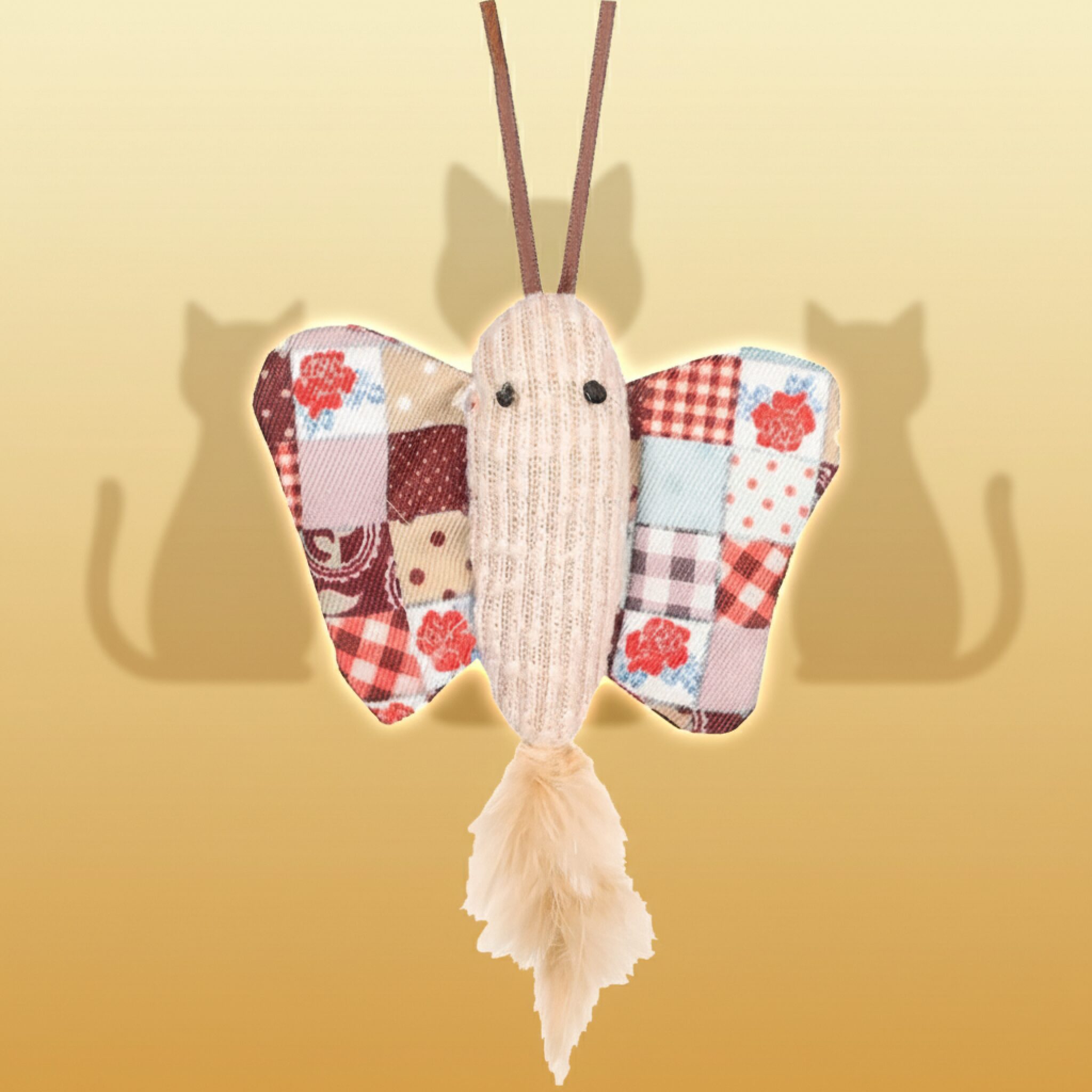 Flamingo Vinta Butterfly — Katteleketøy med catnip