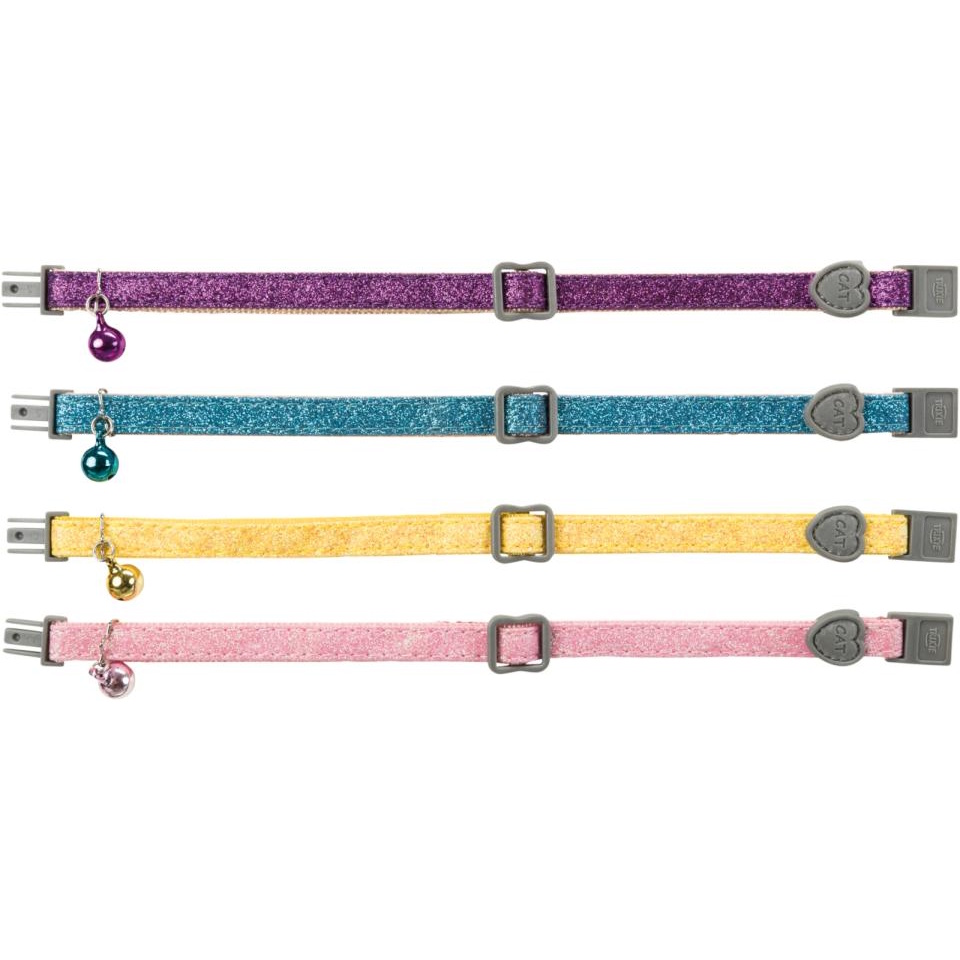 Kattehalsbånd glitter ass farger