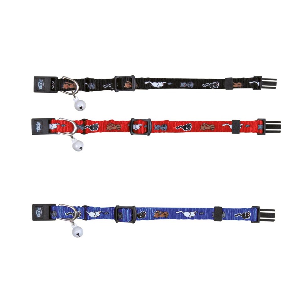 Kattungehalsbånd med motiv ass farger