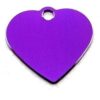 ID brikke Hjerte, 2 størrelser, mange farger. Inkludert festering