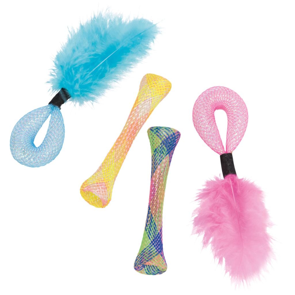 Sett med 4 stk leker