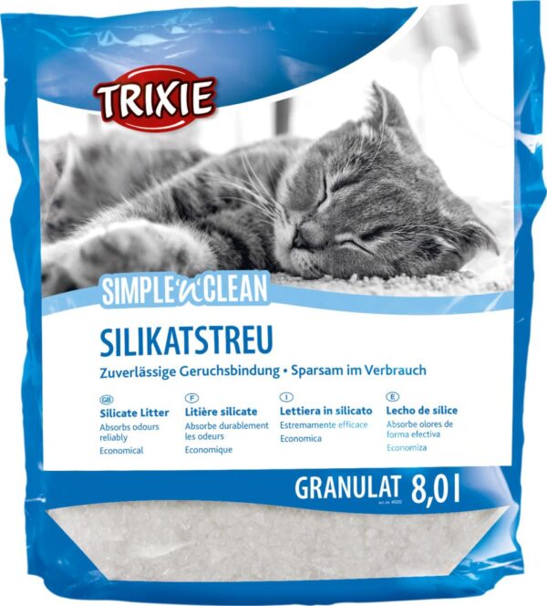 Trixie Simple'n'Clean Silikat-kattesand 8L