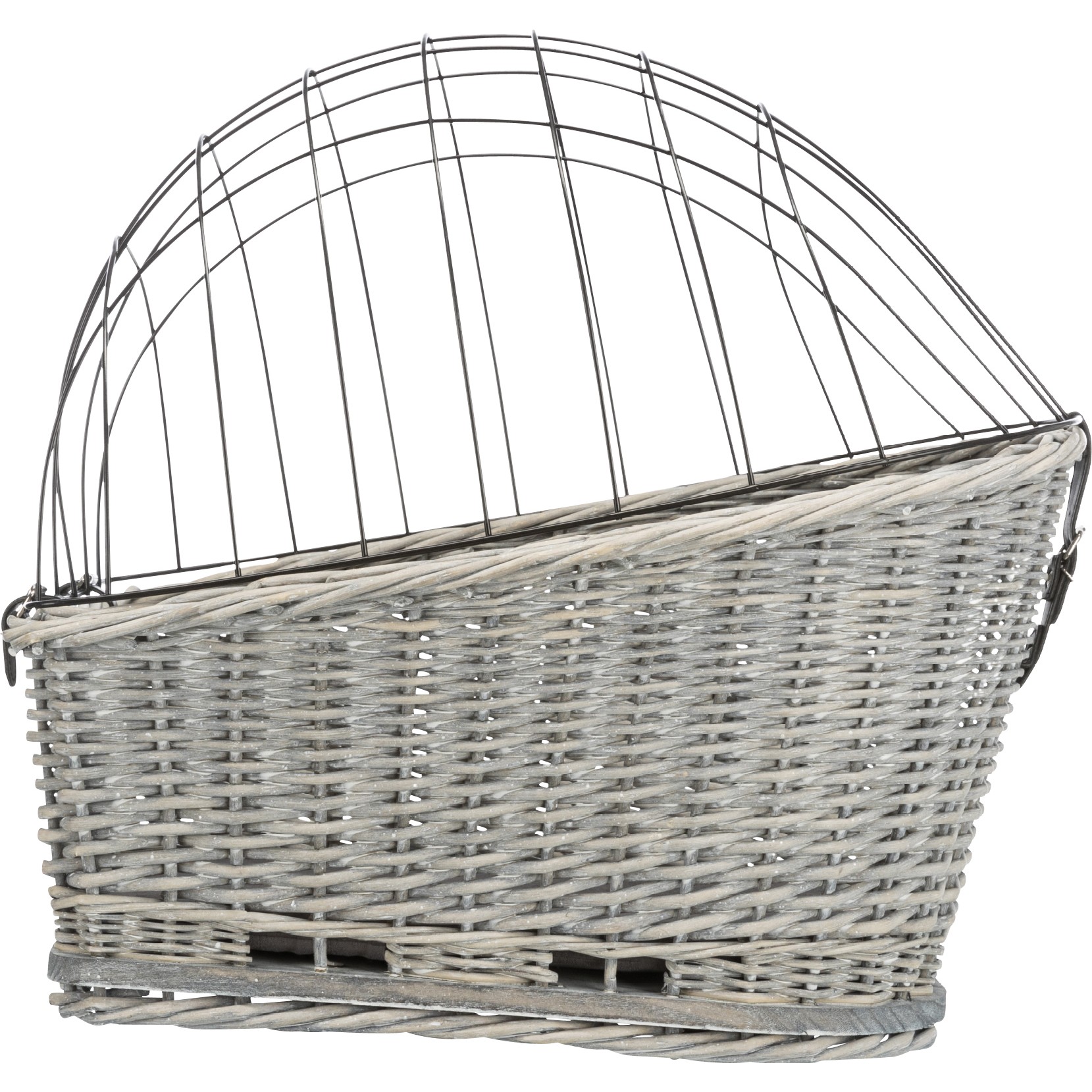 Trixie sykkelkurv til hund for bagasjebrett – sort eller grå (maks 8 kg)