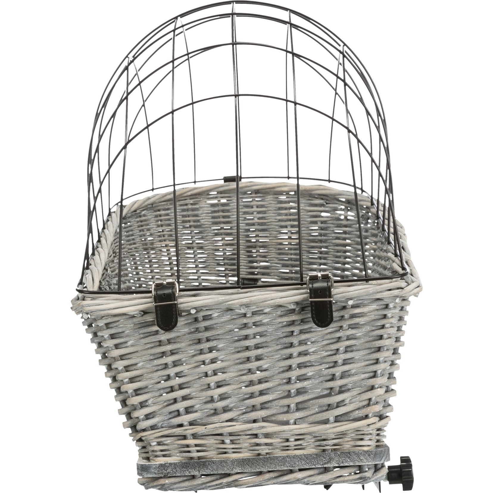 Trixie sykkelkurv til hund for bagasjebrett – sort eller grå (maks 8 kg)