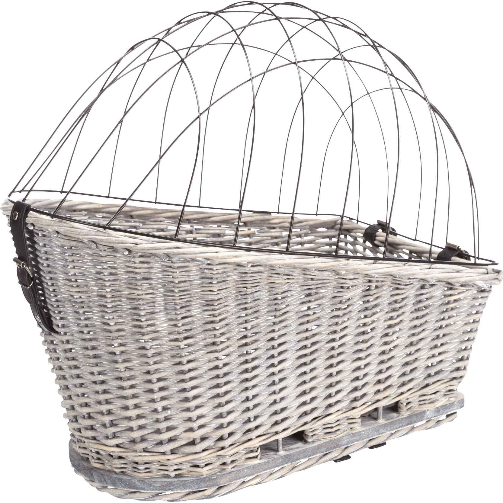 Trixie sykkelkurv til hund for bagasjebrett – sort eller grå (maks 8 kg)