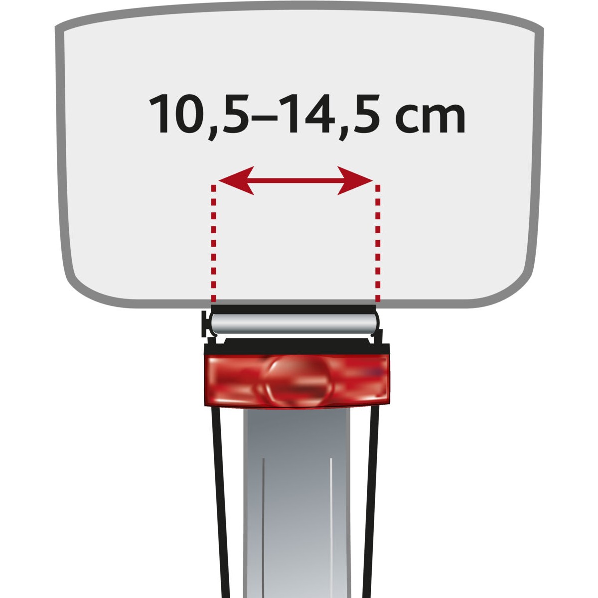 Trixie sykkelkurv til hund for bagasjebrett – sort eller grå (maks 8 kg)