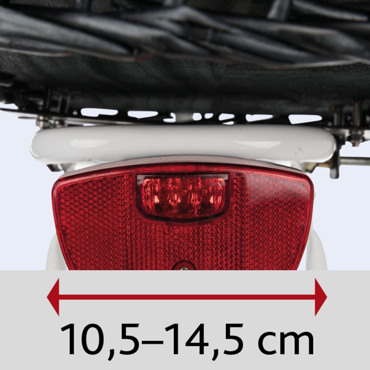 Trixie sykkelkurv til hund for bagasjebrett – sort eller grå (maks 8 kg)